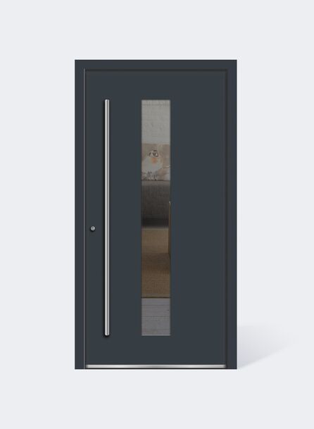 UNILUX Aluminium Haustür Lichtausschnitt v200