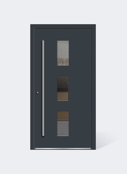 UNILUX Aluminium Haustür Lichtausschnitt vr3s