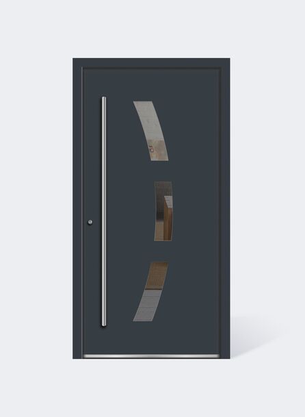 UNILUX Aluminium Haustür Lichtausschnitt vvela3