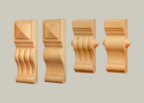 UNILUX Holz Meisterfenster Denkmal Varianten Kapitelle als Abschluss eines Zierprofils oder einer Schlagleiste
