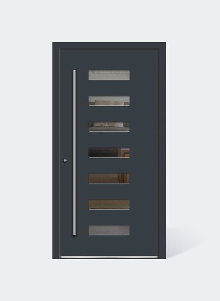 UNILUX Aluminium Haustür Lichtausschnitt vs7