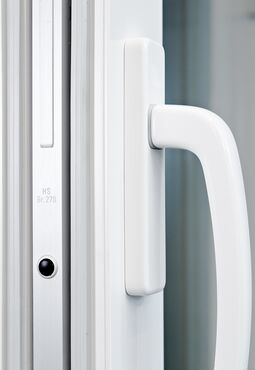 Nahaufnahme Bautiefe UNILUX Kunststoff-Hebe-Schiebe-Anlage