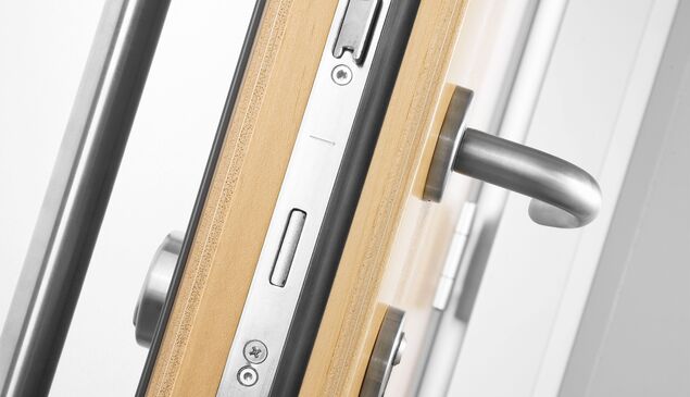 Detailansicht Schließleiste UNILUX Holzhaustür