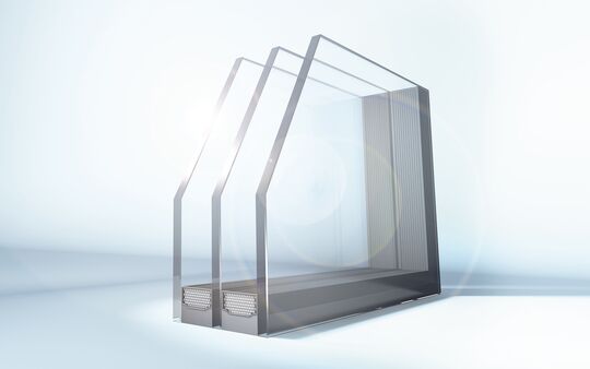 3D-Visualisierung UNILUX-Dreifachverglasung