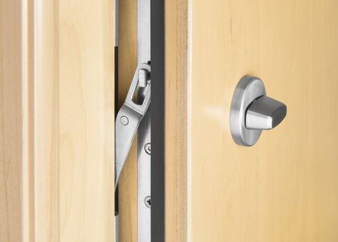 Detailansicht Türfänger UNILUX Holzhaustür