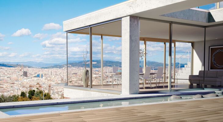 UNILUX Ganzglasecke OpenView
