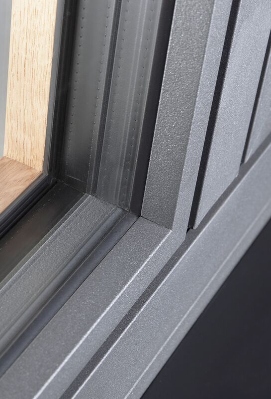 Detailansicht UNILUX Holz-Alu Fenster DesignLine