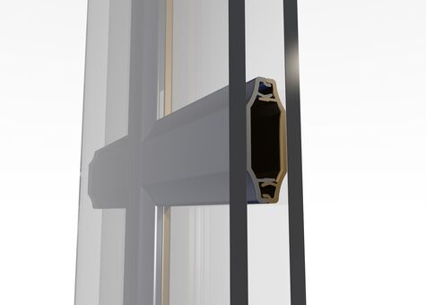 3D-Visualisierung von innenliegenden Fenstersprossen