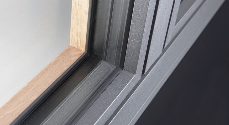 Detailansicht UNILUX Holz-Alu Fenster DesignLine