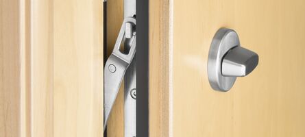 Detailansicht Türfänger UNILUX Holzhaustür