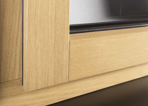 Detailansicht Flügelrahmen UNILUX Holzfenster